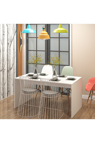 Ninnimo Bella Yemek Masası Beyaz Mdf (Sandalyesiz)