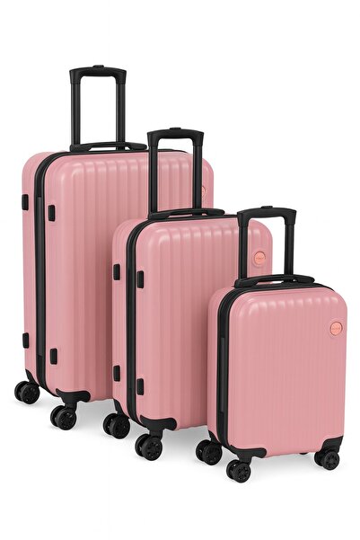 Generic 3-Piece Hardside Luggage Set with Spinner Wheels – Lightweight Suitcase Set (20/24/28 Inch) BLACK