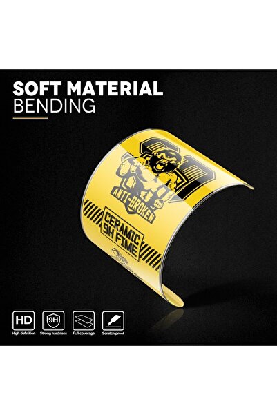 Flippy ® Ceramic Screen Protector, HD Transparent, 9H, for Xiaomi Redmi Note 12 Pro DS 5G - Black Ed