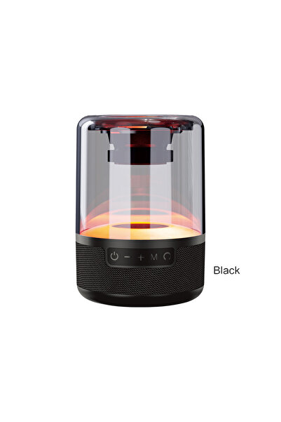 Maxcell Kaku Portable Speaker (KSC-608), BT 5.0, Colorful Light, 5W, TWS HiFi, Extra Bass, Black
