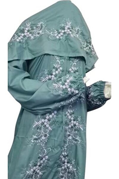 TAWAM ATTAMUZ طقم هدايا جلال مطرز فاخر مع سجادة صلاة - أخضر