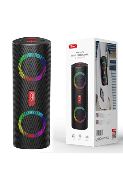 Xo Boxa Portabila (F43), Wireless BT 5.2, 2x5W, 1200mAh, TF card, RGB Ambient Light, Black