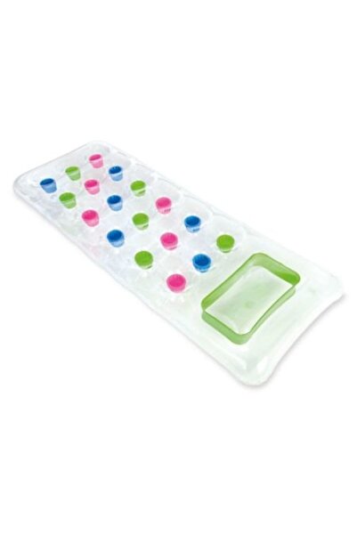 BESTWAY Inflatable mattress MER with pockets, transparent, 1.88 x 0.71 m