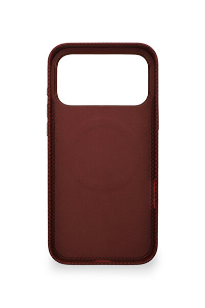 PiyasaSepeti Carbon Weave Magsafe iPhone 17 Pro Magma Red