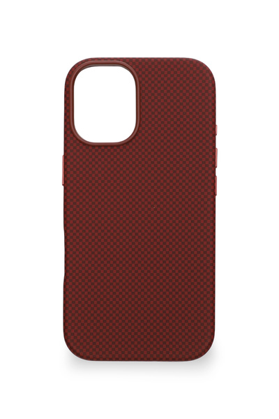 PiyasaSepeti Carbon Weave Magsafe iPhone 17 Magma Red