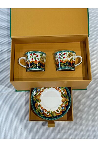 Mikasa Moor Capri Flora 2-Piece Coffee Cup Set 90Cc