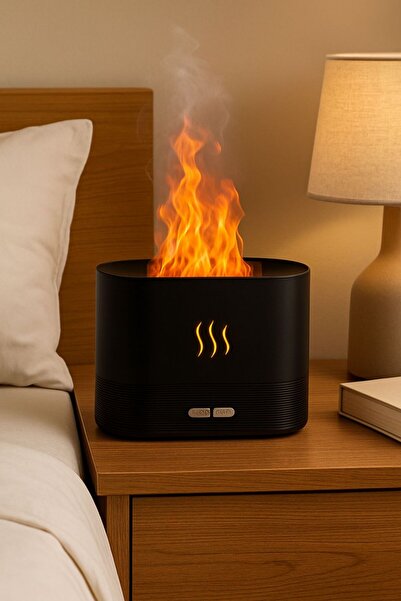 OEM Aromatherapy Diffuser and Humidifier with Flame Effect – Air Purification and Relaxation / Gift