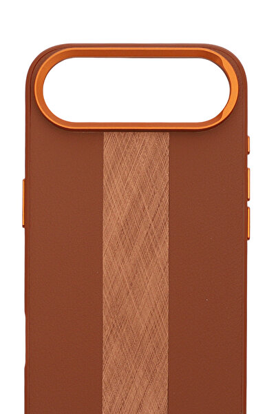 PiyasaSepeti جراب آيفون 17 إير بتصميم برونزي فاخر (بروشد إيغو)