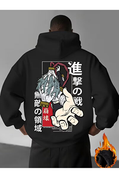 LORVANIY هودي أنيمي 3 آي بريك قصة فضفاضة مطبوع قصة فضفاضة بغطاء رأس للجنسين 3...