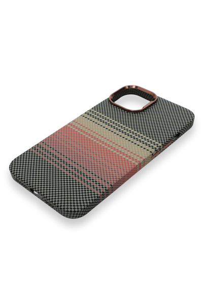 PiyasaSepeti Pixel Weave Case iPhone 13/14 Steppe Alacasy