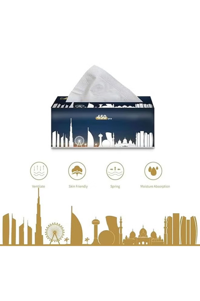 NKX Pack of 100 Premium Quality New Technology Facial Tissue 100% Raw Wood Pulp 90 Sheet X 5 Ply