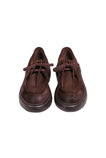 YETİŞ LUXURY GENUINE LEATHER INSIDE AND OUTSIDE HANDMADE SUEDE CASUAL SHOES