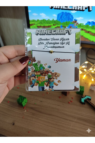 MAV BABY MİNECRAFT TEMALI, KINA, NİKAH, DOĞUM GÜNÜ, ÖZEL GÜN KONSEPT HEDİYE B...