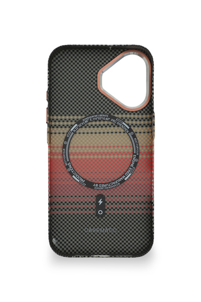 PiyasaSepeti Pixel Weave Case iPhone 17 Steppe Alacasy