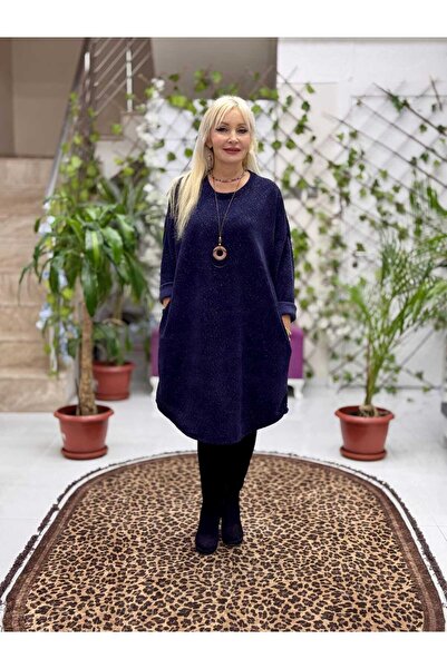 Punta Otantik NC25158 Rochie din catifea italiană cu sclipici, cu guler cu șa...