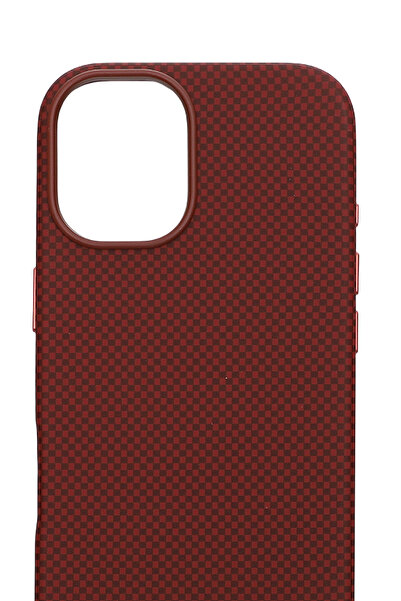 PiyasaSepeti Carbon Weave Magsafe iPhone 17 Magma Red