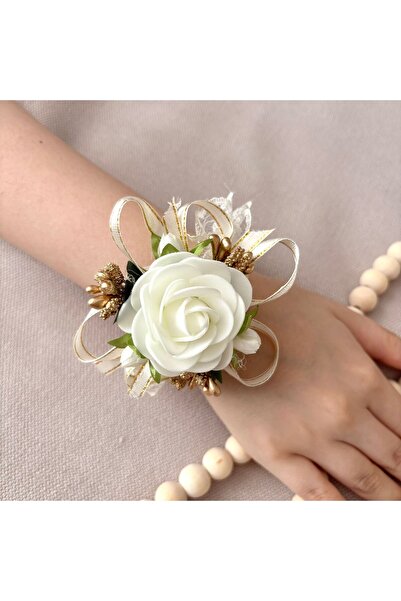 Anya-Events Lace Wedding Bracelet with Gold Accessories