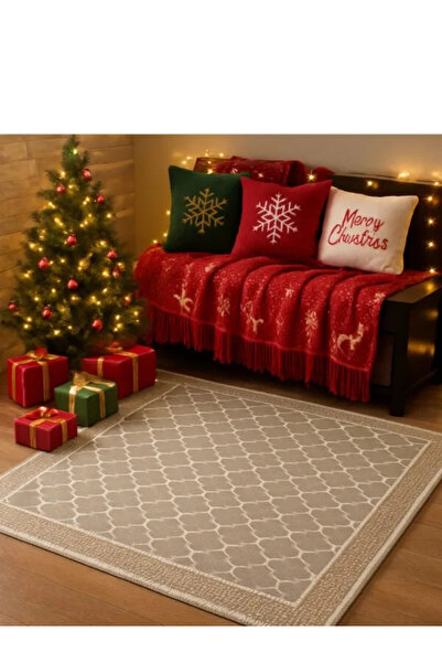 OEM Woven cotton rug, size 120 x 180 cm, Cappuccino, code CB228