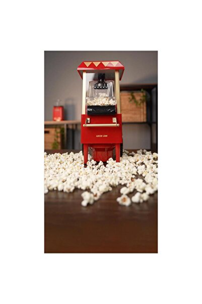 Green Lion Vintage Popcorn Maker 1200W with 270ml Capacity & High-Temperature Resistant PC Body