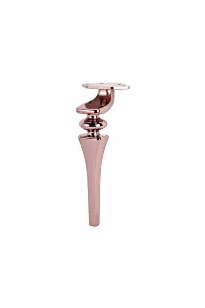 EYMEN YAPI Sintra Lüx Metal Ayak 21 cm Mobilya Koltuk Ayağı Rose Gold