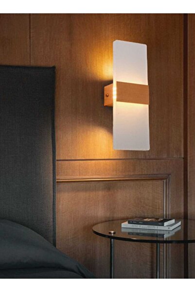 best power Modern Gold LED Wall Lamp 7322-W, 7W, 3 Lighting Levels - Contemporary Wall Sconce