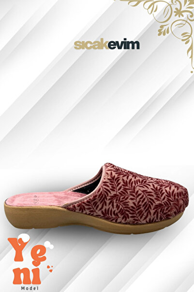 sermoda Women's House Slippers – Poly Sole Lightweight Sole Warm House Slippers Red