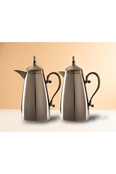 AWANY PLUS طقم ترامس ليان فاخرة حافظ للحرارة لمدة 18 ساعة السعة الشاهي 1 لتر و القهوة 1 لتر