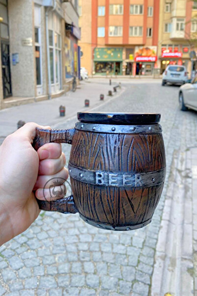Kingdom of 3D Beer Barrel Mug (V2) Hand Painted Ceramic & Polyester Mug