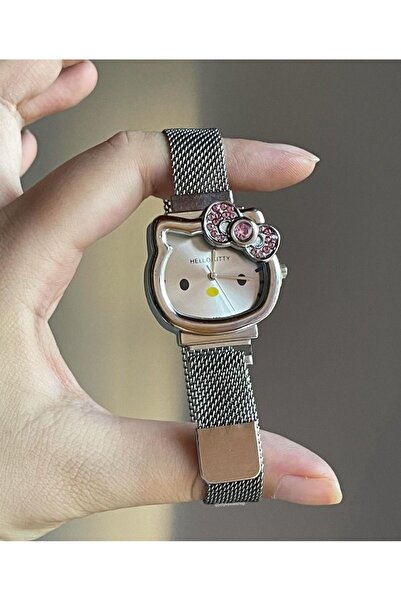 Wisevelya Hello Kitty Gümüş Saat