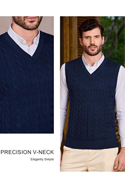 youknitwear you Reyes 100% бавовна V Yka Чоловічий трикотажний светр