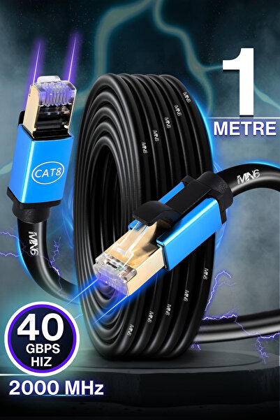 MN6 M111Xf 1 Meter Cat8 Cable/Up to 40 Gbps Hiz-26Awg-1 Meter Cat8 Ethernet Cable-S/Ftp-2000Mhz