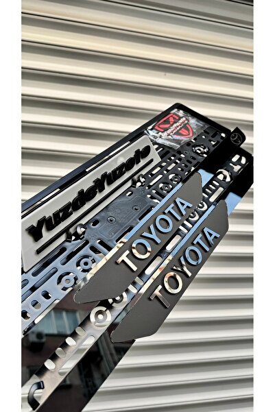 YUZDEYUZOTO Lazerli Premium Pleksi ‘KOKU HEDİYELİ’ TOYOTA Uyumlu Plakalık (2 ...