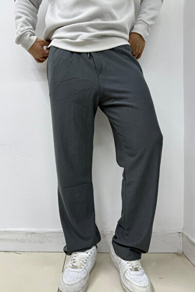 sunfyre Men's Elite Quality Elastic Waist Baggy Fit Wide Leg Sweatpants
