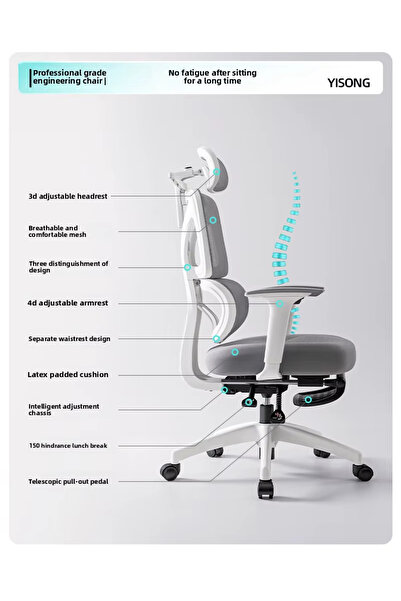 ZY Comfortable executive mesh office chair with high back gaming chair Foam Cushion