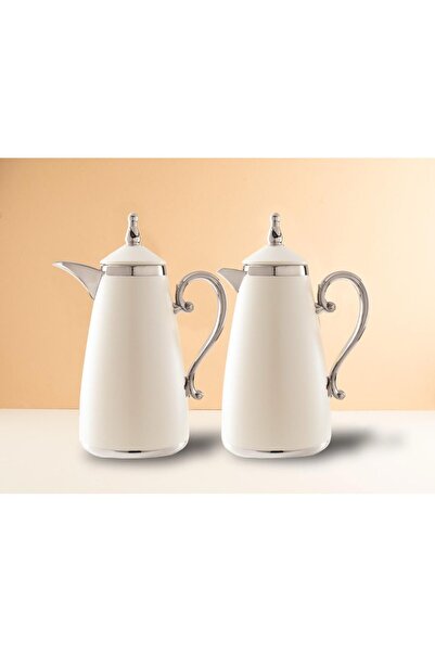 AWANY PLUS طقم ترامس ليان فاخرة حافظ للحرارة لمدة 18 ساعة السعة الشاهي 1 لتر و القهوة 1 لتر