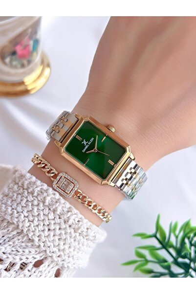 Daniel Klein Steel Cord 30 Meters Water Resistant Special Design Women Wrist Watch+Bracelet Vs.Blkt.0722