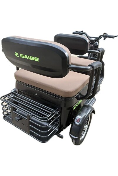 Flippy Electric Tricycle V6, Saige, No License, Two Seats, 1800W Motor, 60km Range, Black