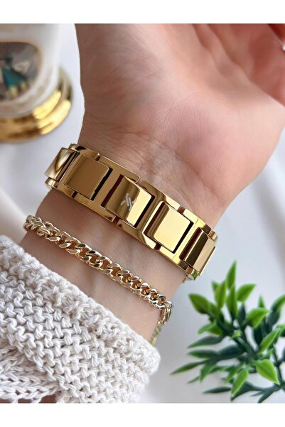 Daniel Klein Steel Cord 30 Meters Water Resistant Special Design Women Wristwatch+Bracelet Vs.Blkt.0726