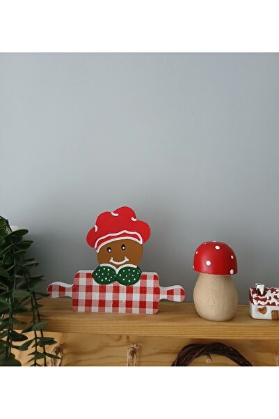 FK Home Decor Ahşap Ginger kurabiye adam biblo