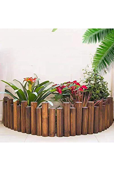 genric سياج خشبي للحديقة - حدود زخرفية مرنة 90×30×6 سم