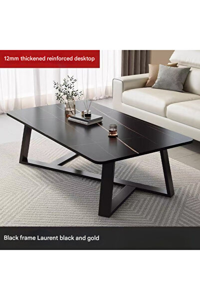 CJ side coffee table with multifunctional storage space white or black living room