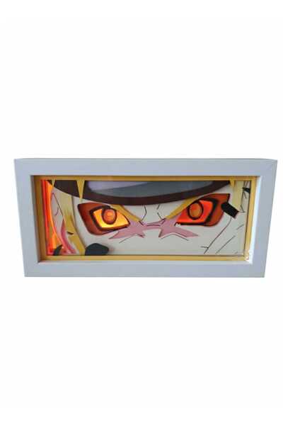 nilss 2021 Naruto Gözleri Işıklı Pilli Usb Bağlantılı Figür Tablo RGB ışıklı ...