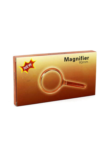 Muhtelif Wo90Mm Gold Frame Magnifying Glass 90 mm