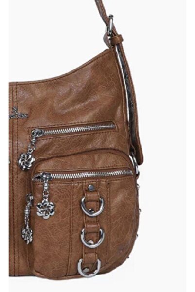 Guja 25Yg582 Women's Multi-Compartment Soft Leather Bag