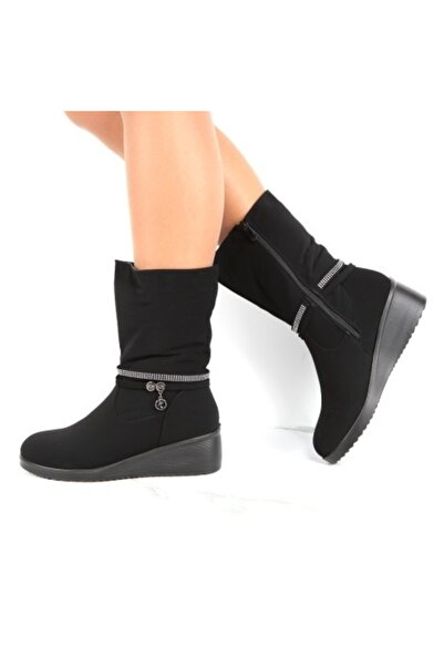 Nolis Black Fur-Lined Boots