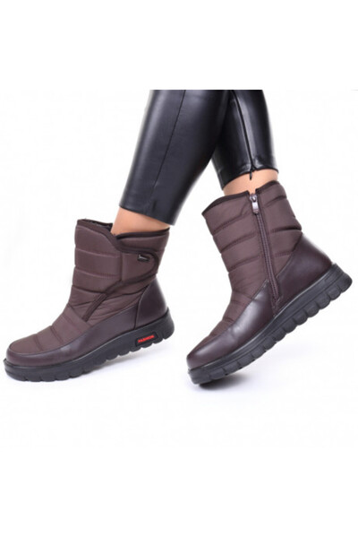 Elza Brown Fur-Lined Boots