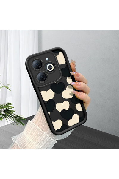 Hontinga حافظة هاتف من السيليكون الناعم متوافقة مع Infinix Smart 8/8 Pro، مضا...