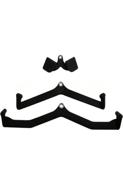 ACTIVA Multi Cable Attachment Set 3’lü Cable Lat Bar & Row Aparat Seti / Lat ...