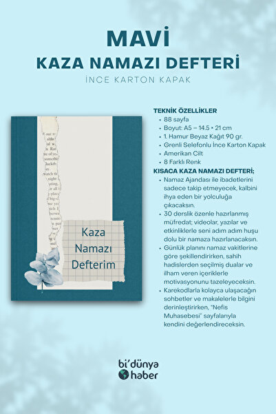 Bi Dünya Haber My 5-Year Accident Prayer Notebook - Blue