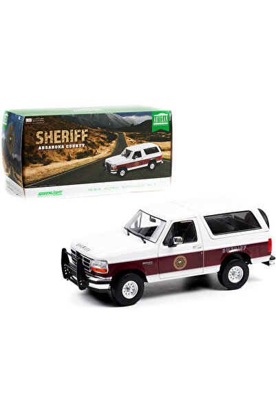 Greenlight Collectibles نموذج فورد برونكو XLT شيريف 1994 بمقياس 1:18 - مقاطعة...